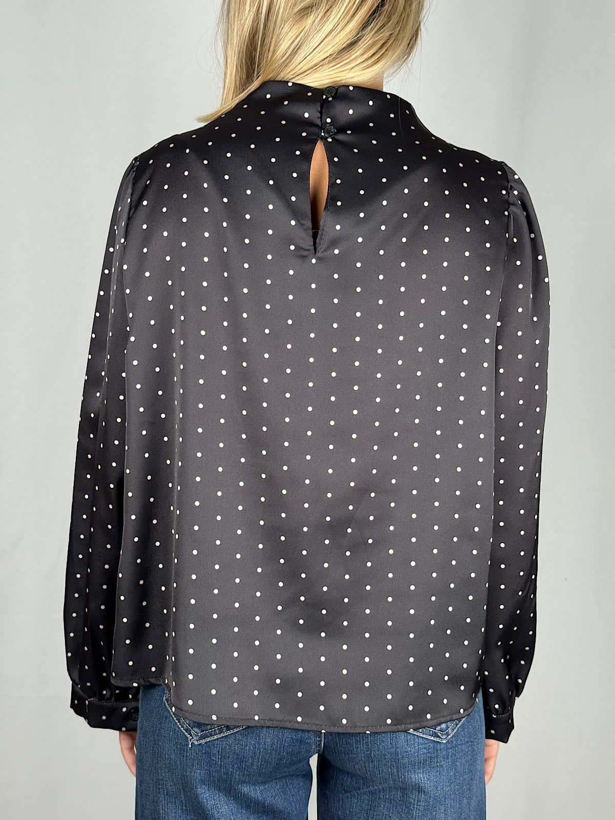 Camicia Nera a Pois Armonia