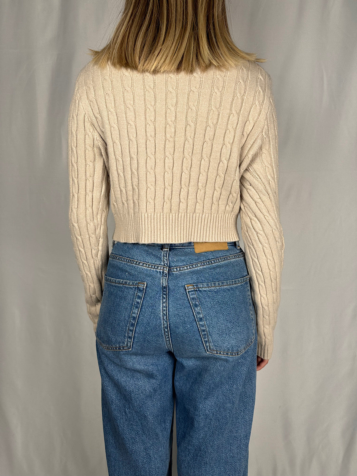 Cardigan Intrecciato Beige Armonia