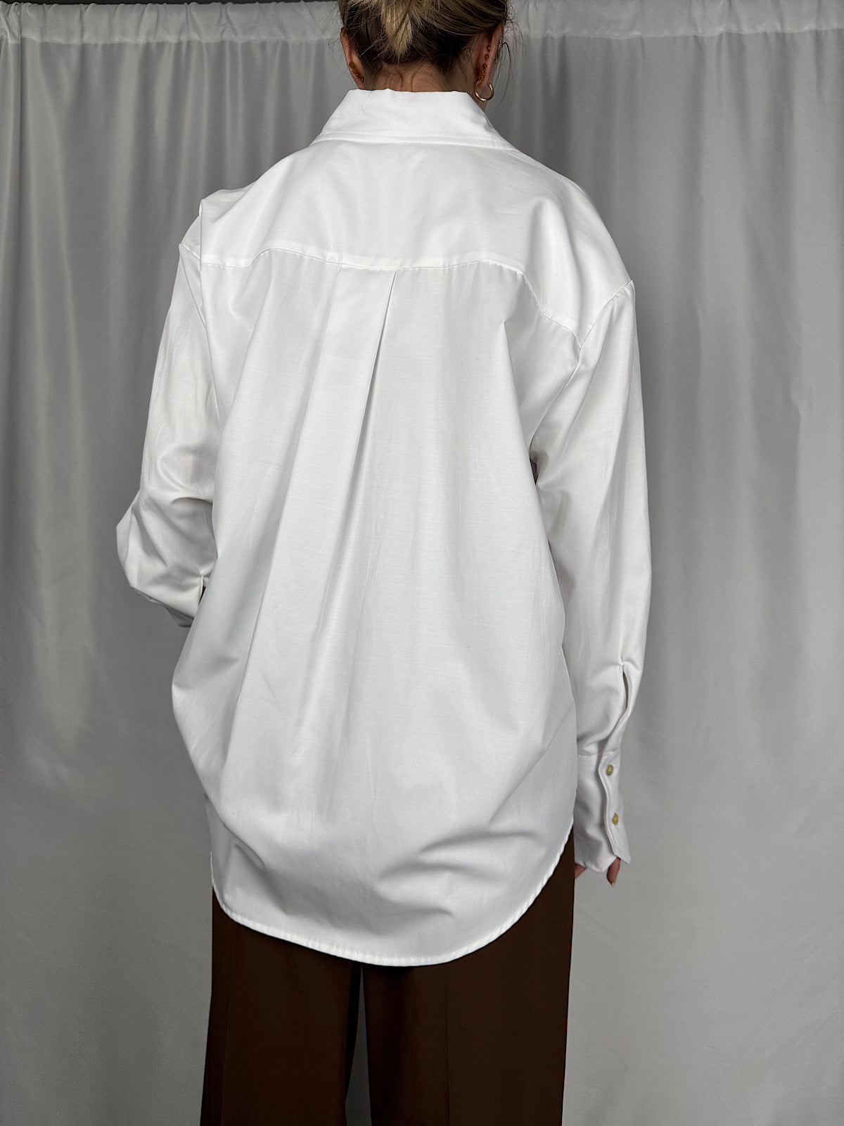 Camicia con Applicazioni Bianca Tensione-In