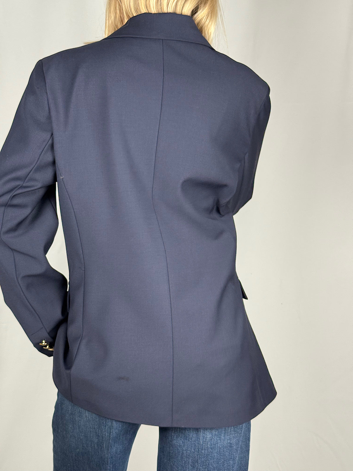 Giacca Tensione-In Blu Navy Con Berretto