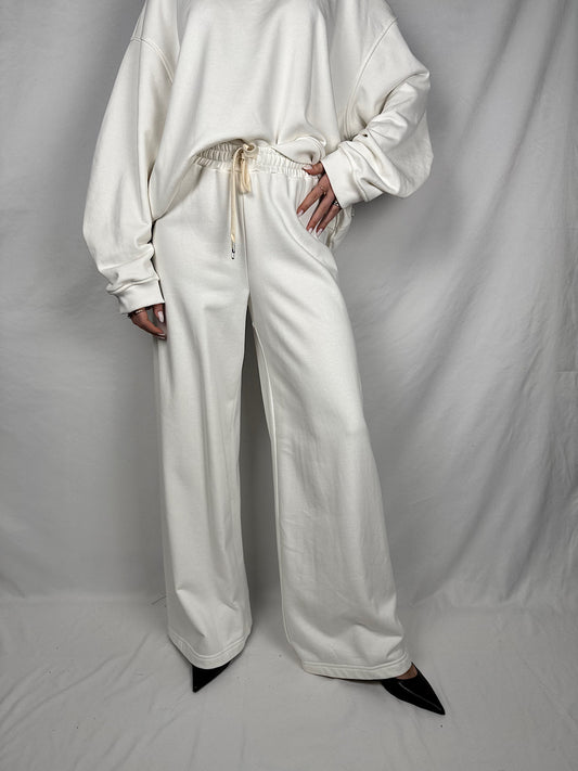 Pantalone Tuta Bianco Vicolo