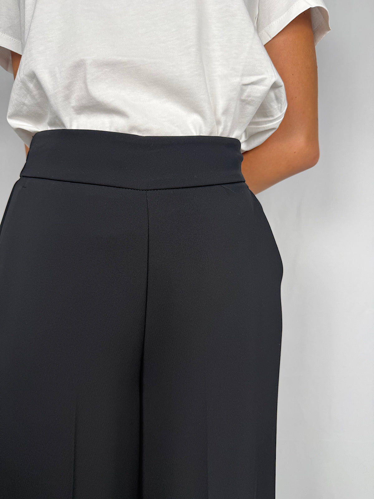 Pantalone con Elastico Vicolo Nero