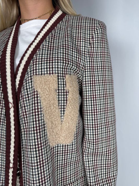 Giacca Check Jersey Vicolo