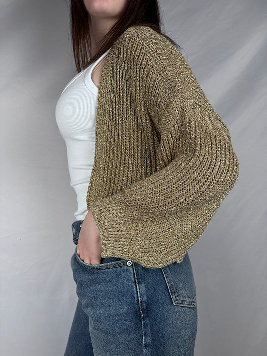 Cardigan Lurex Vicolo Gold