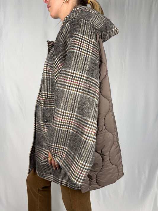 Trench Cappa A Quadri Vicolo