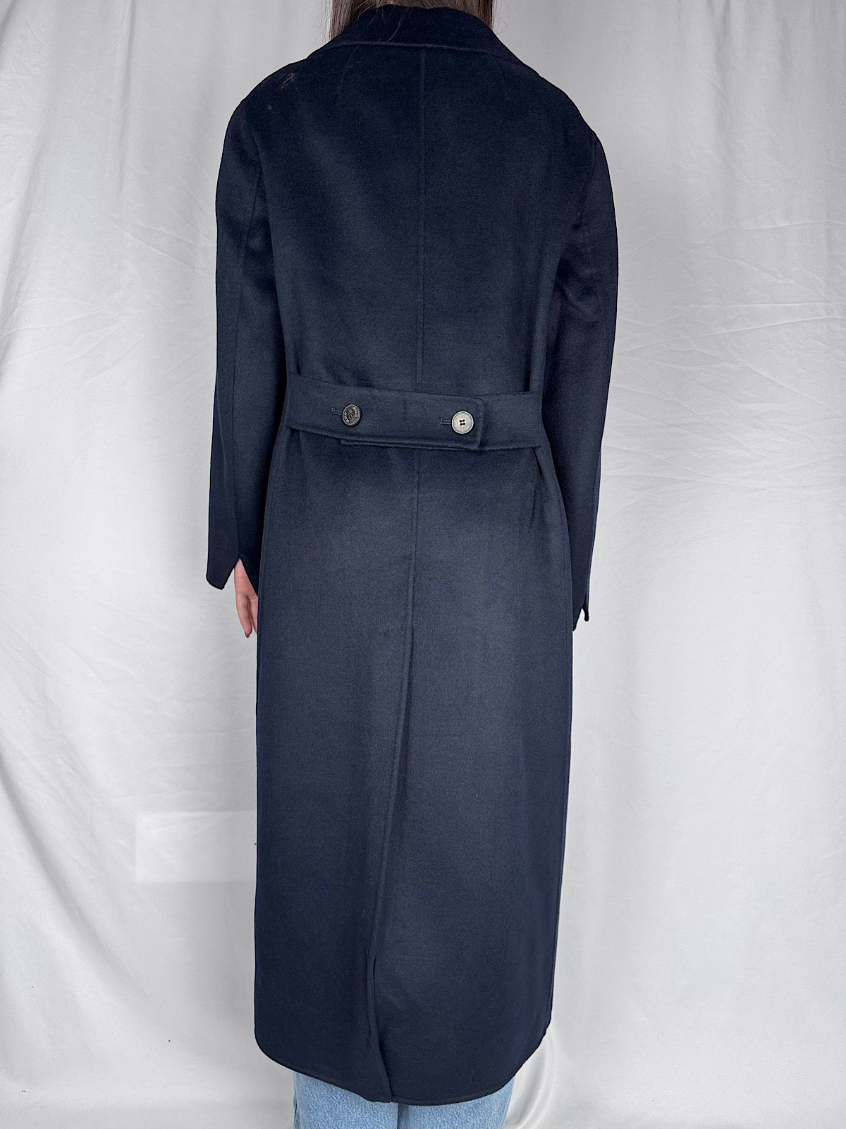 Cappotto Lungo Doppiopetto Vicolo Blu