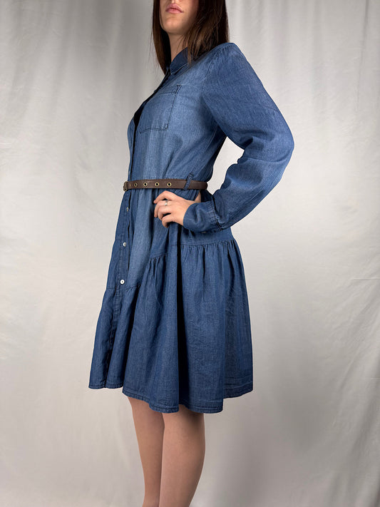 Abito Effetto Jeans in Chambray Vicolo