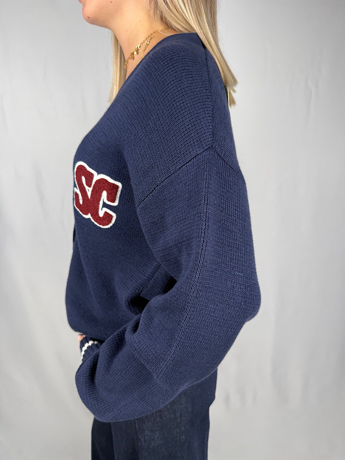 Cardigan con Stemma JJXX Blu