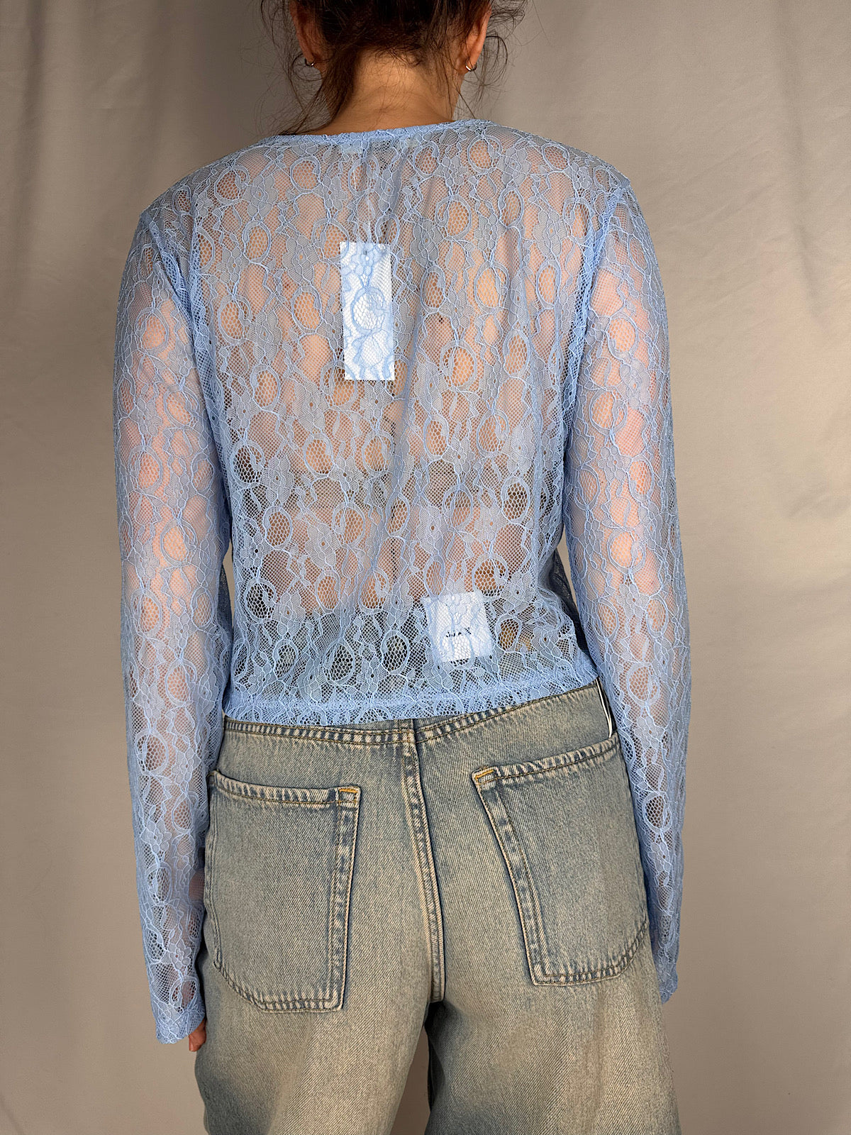 Maglia Pizzo Armonia Azzurro