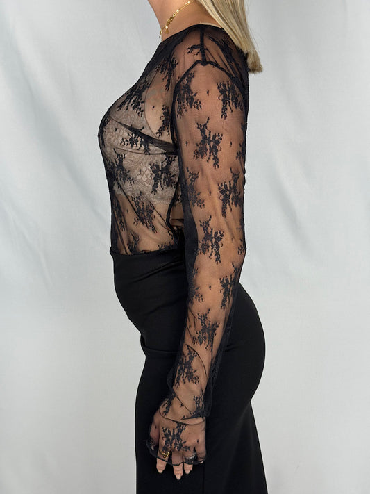 Maglia in Tulle SusyMix Nero