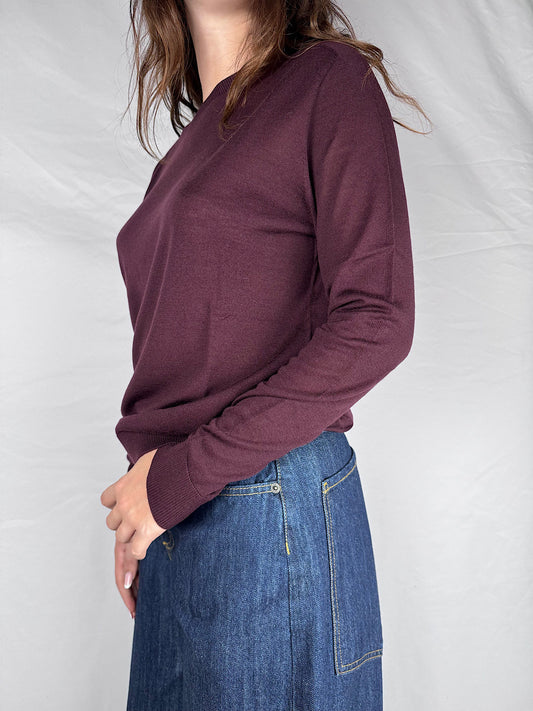 Maglia Maniche Lunghe Knitwear Vicolo Bordeaux