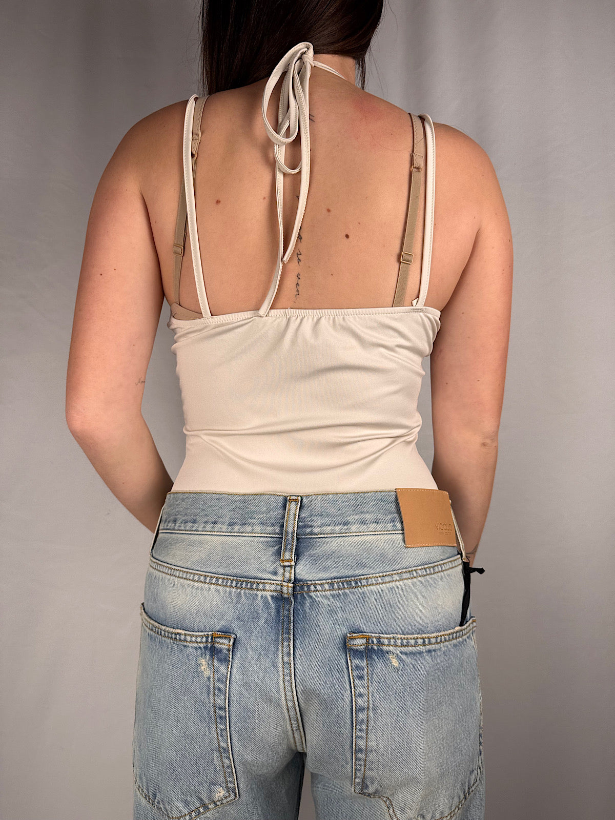 Body con Pizzo Armonia Beige