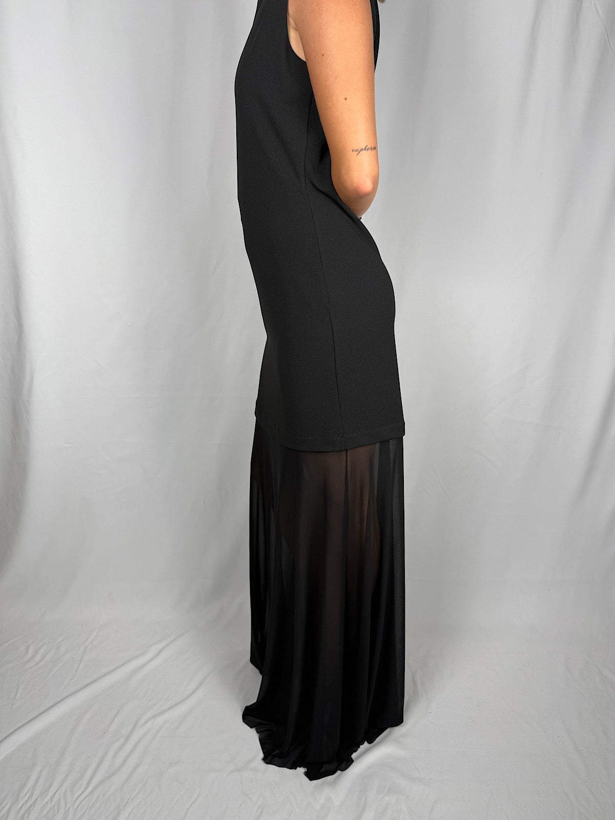 Abito Gonna in Tulle Nero Susy Mix