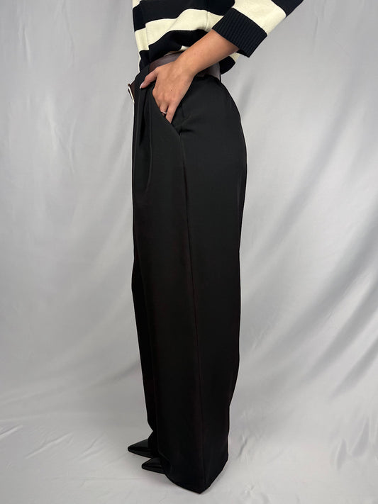 Pantalone Ampio con Cintura Armonia Nero