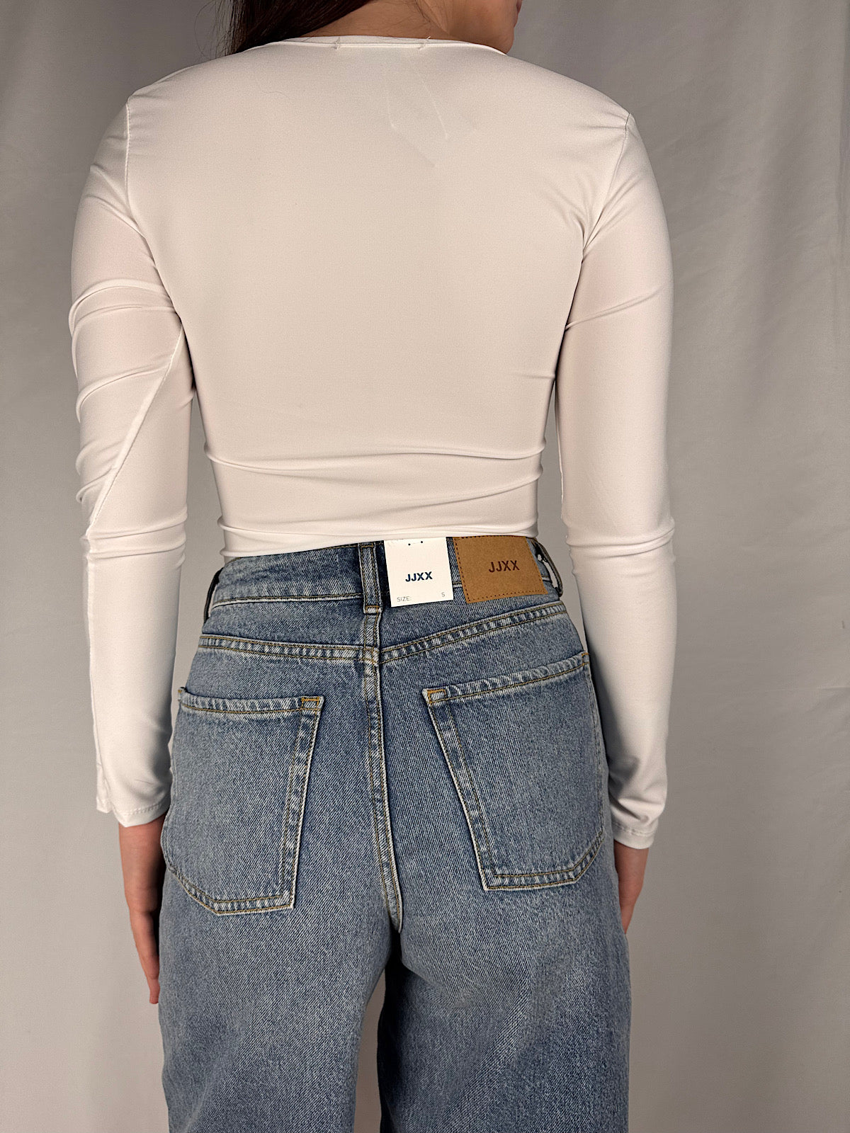 Body Basic Scollo Quadro Armonia Bianco