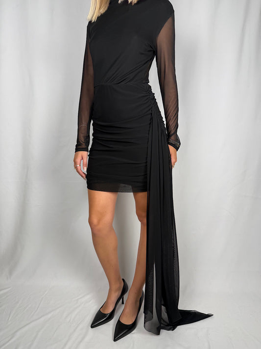 Abito in Tulle Nero Lumina