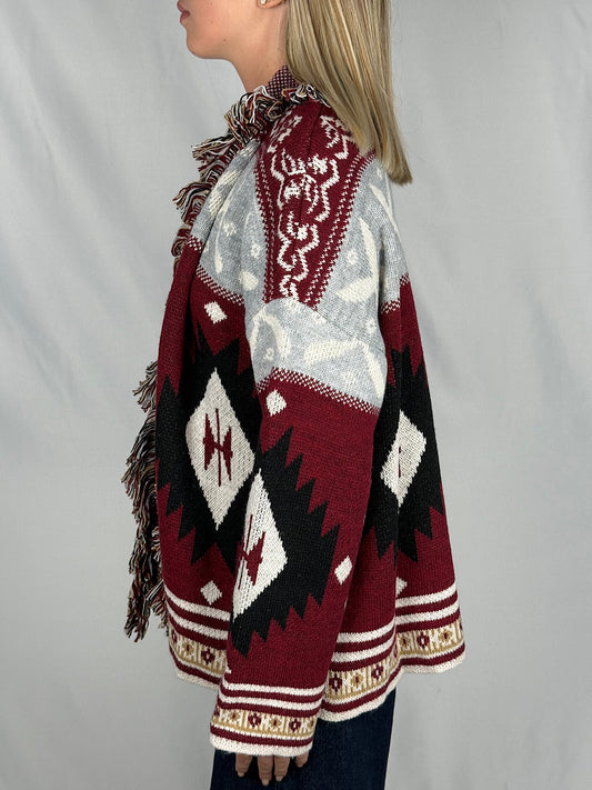 Cardigan Fantasia SusyMix Bordeaux