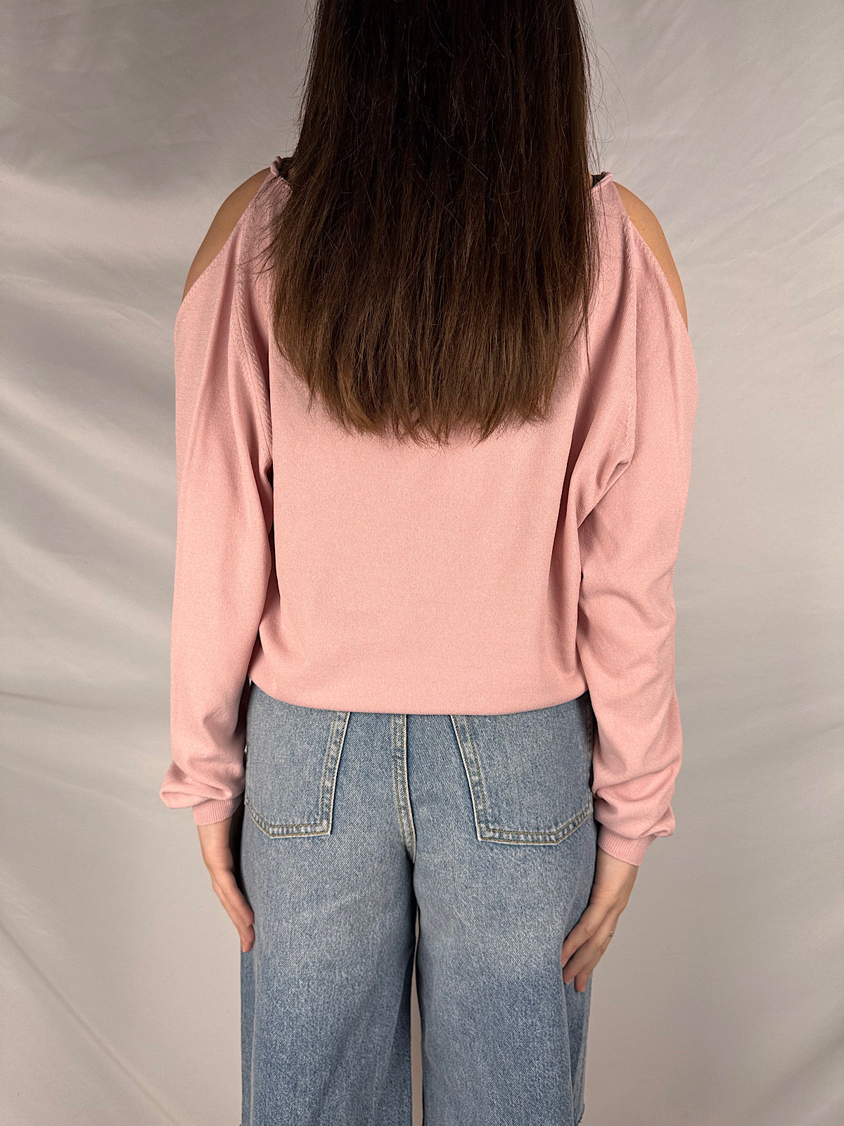 Maglia con Cut Out Spalle Vicolo Rosa