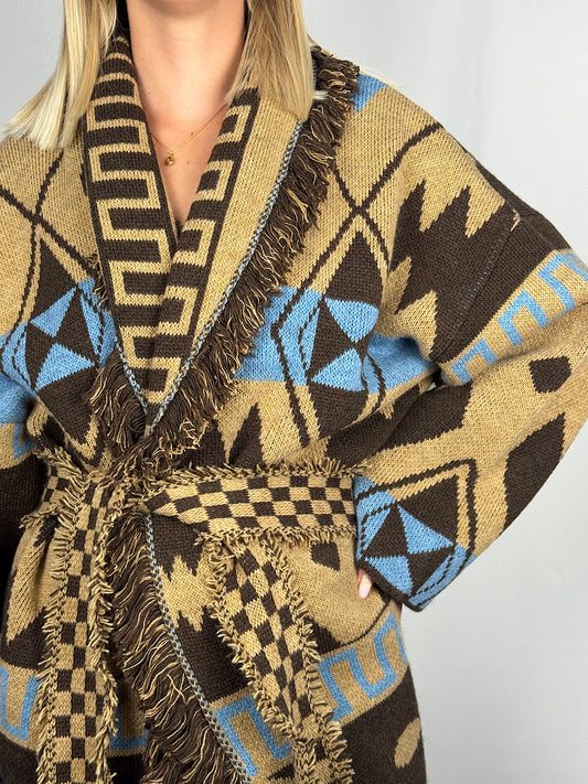 Cardigan Tensione-In Marrone