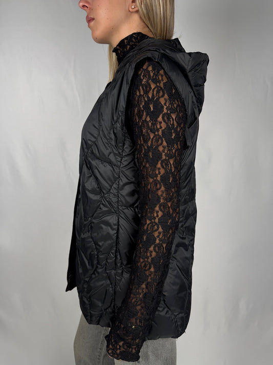 Gilet Cento Grammi con Cappuccio Vicolo Nero