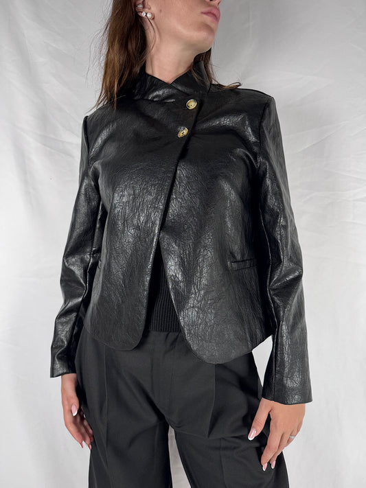Giacca Eco-pelle Vicolo Nero