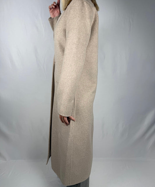 Cappotto Lungo Monopetto Vicolo Hand Made Beige