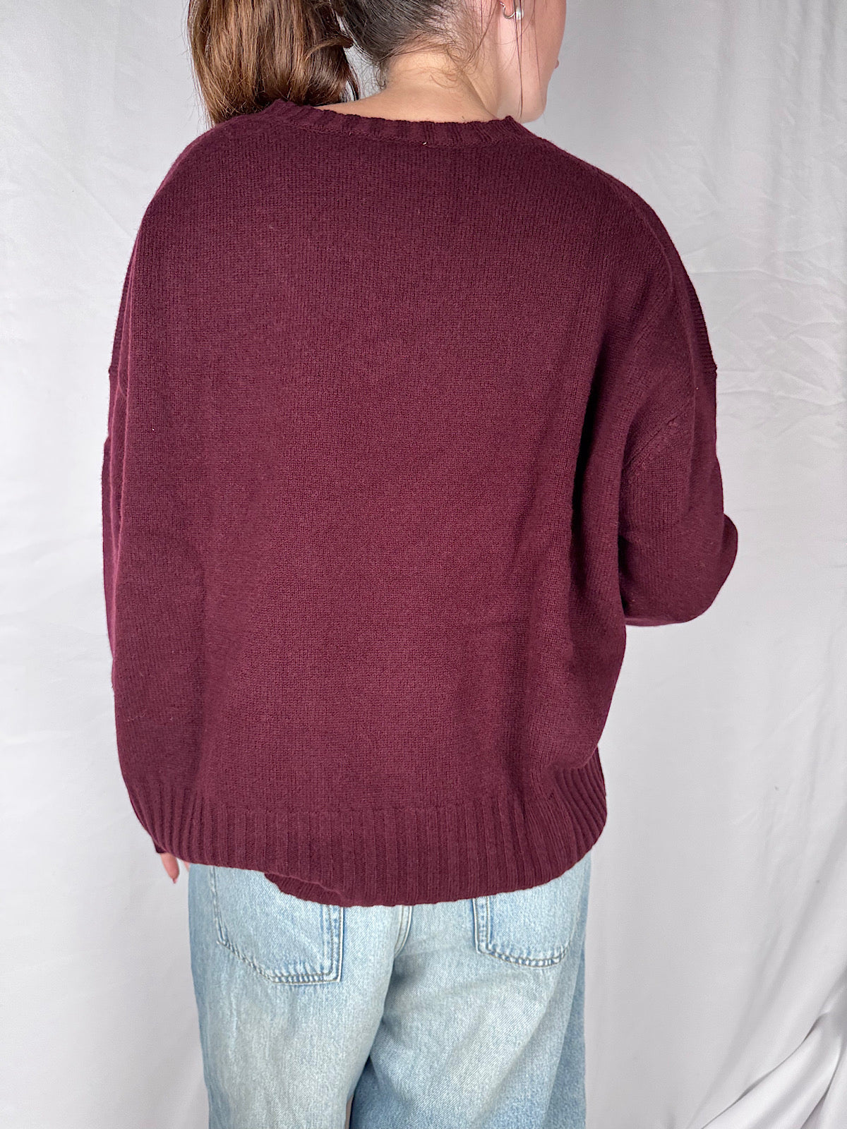 Maglia Scollo V Vicolo Bordeaux