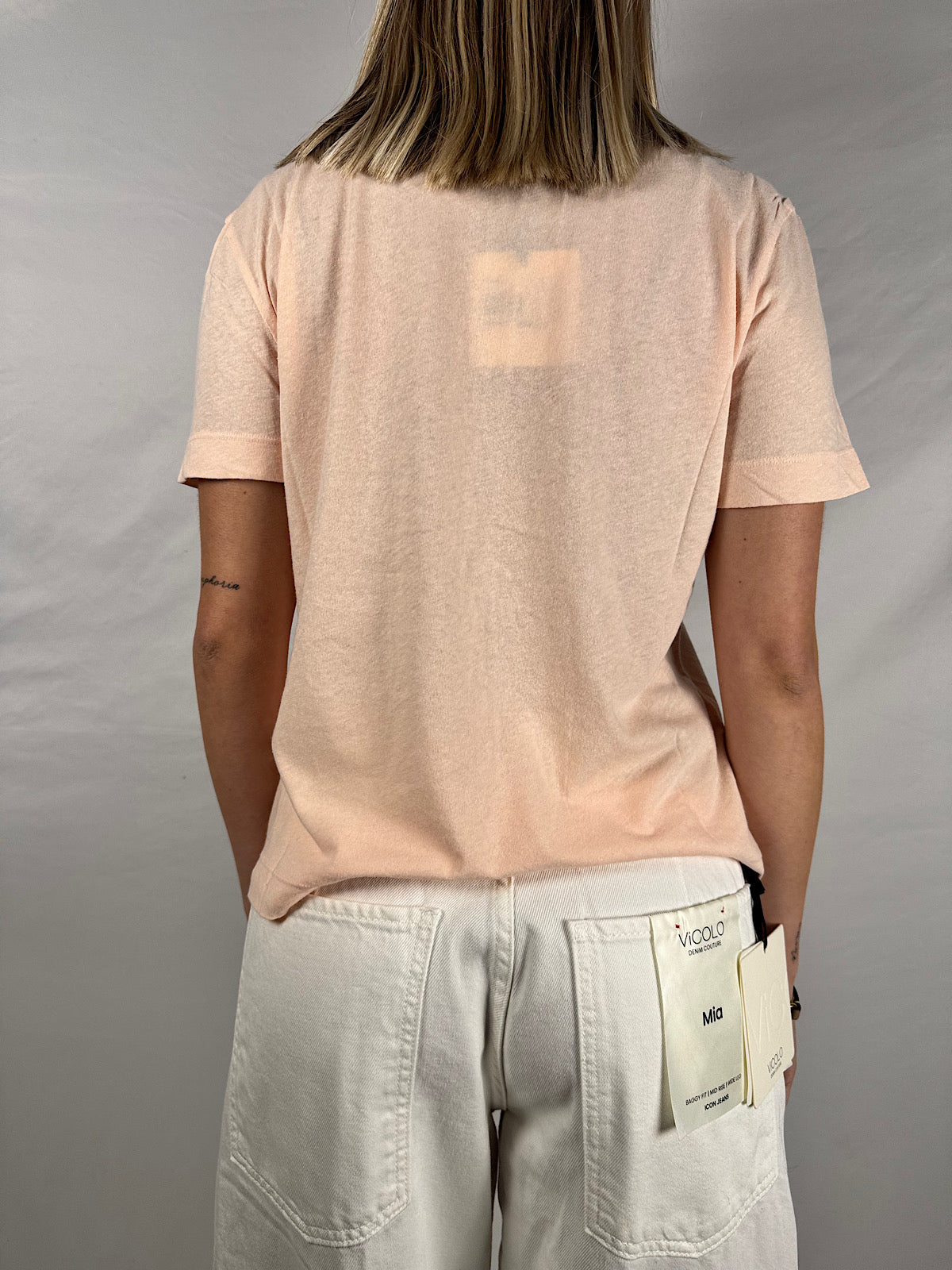 T-Shirt Serafino Rosa Vicolo