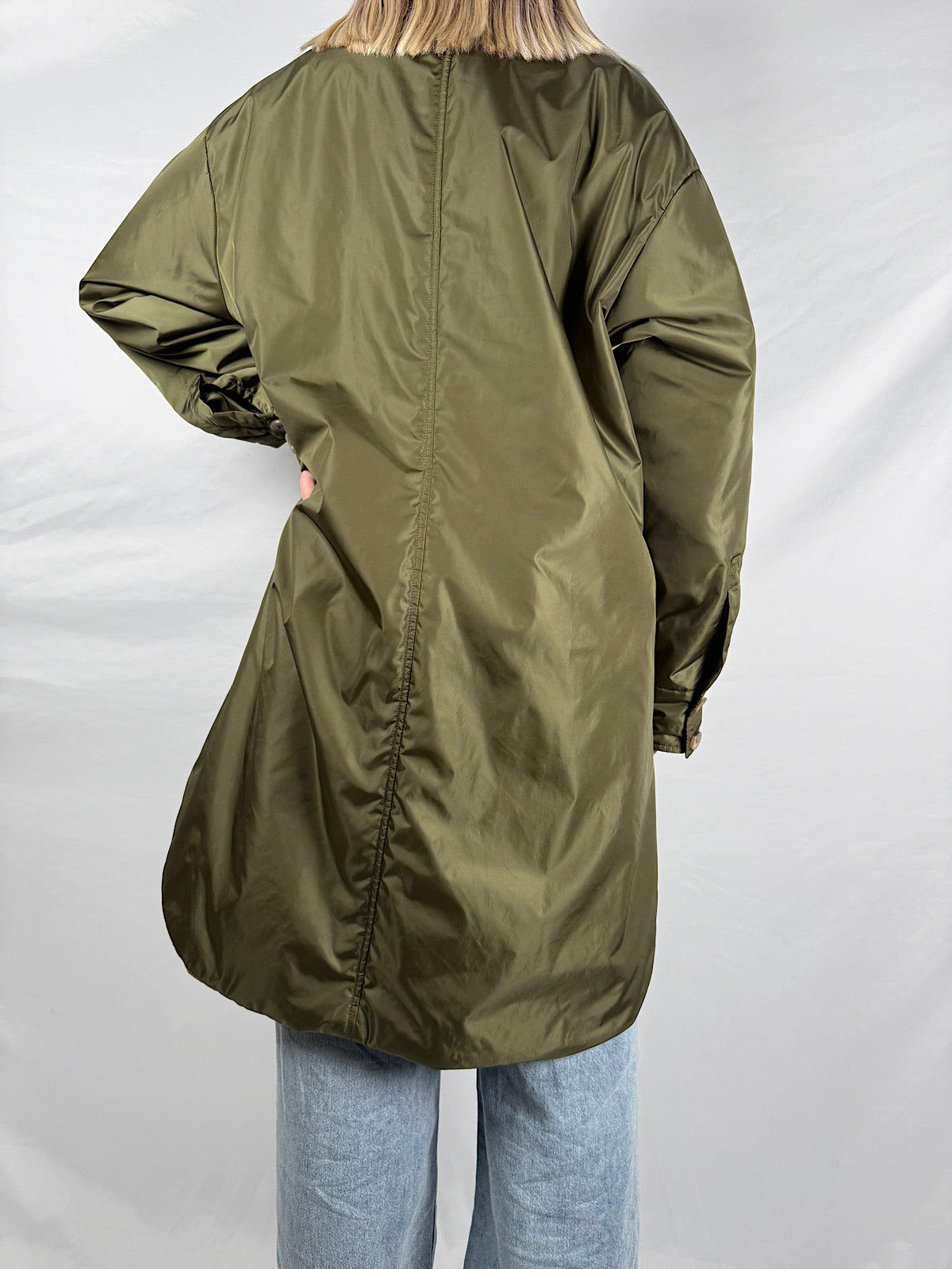 Trench Svasato Verde Vicolo