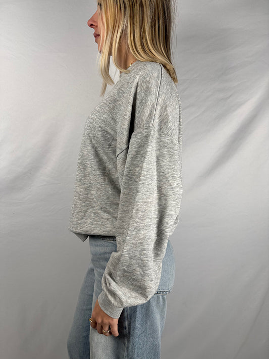 Felpa Girocollo Grigio Melange JJXX