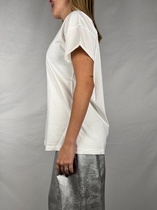 T-Shirt Basic Girocollo Bianca Tensione-In