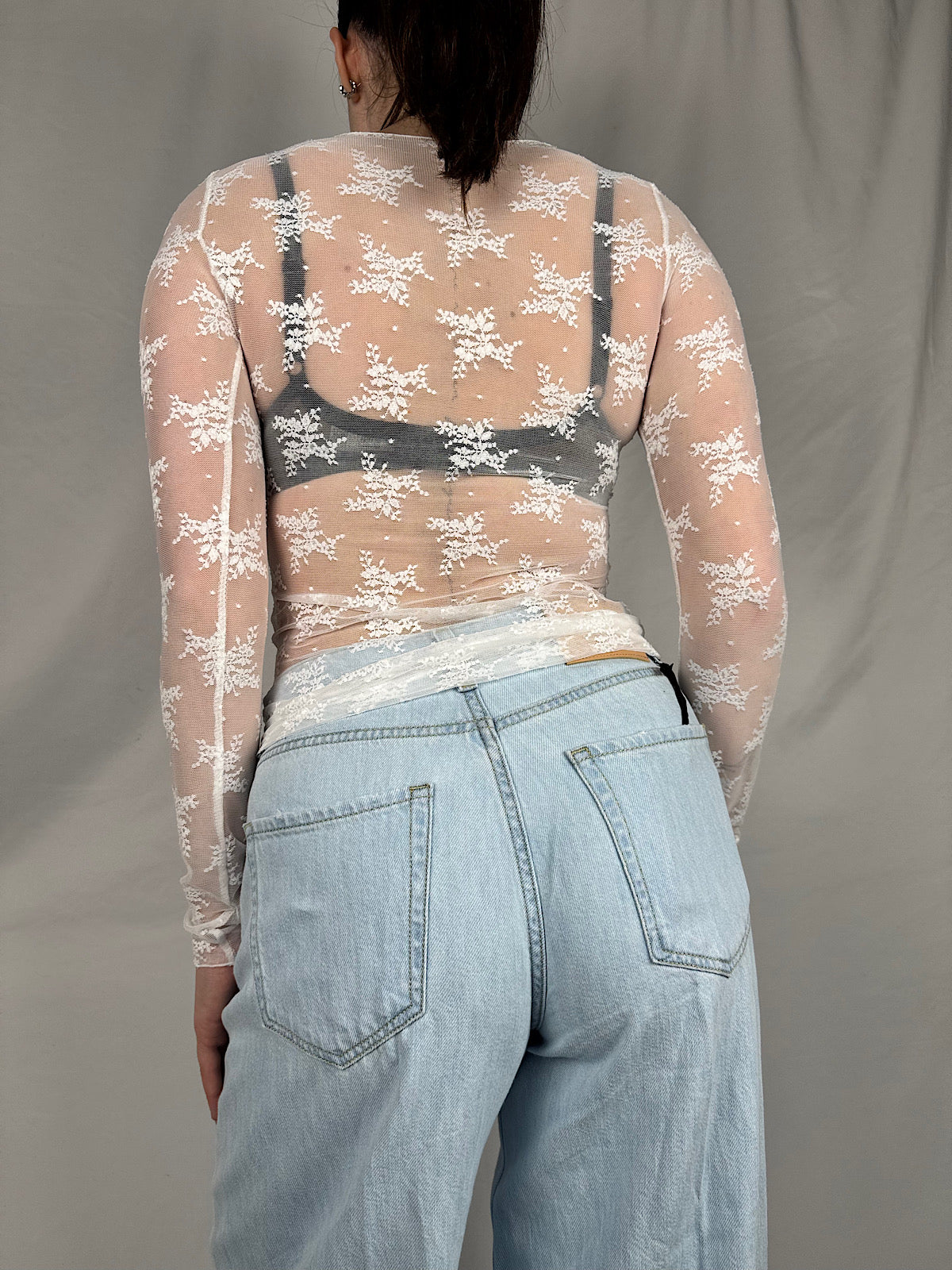 Maglia Basic in Pizzo Armonia Bianca