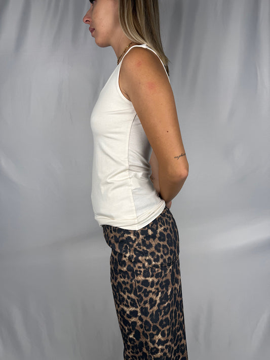 Canotta Scollo Quadrato SusyMix Bianca