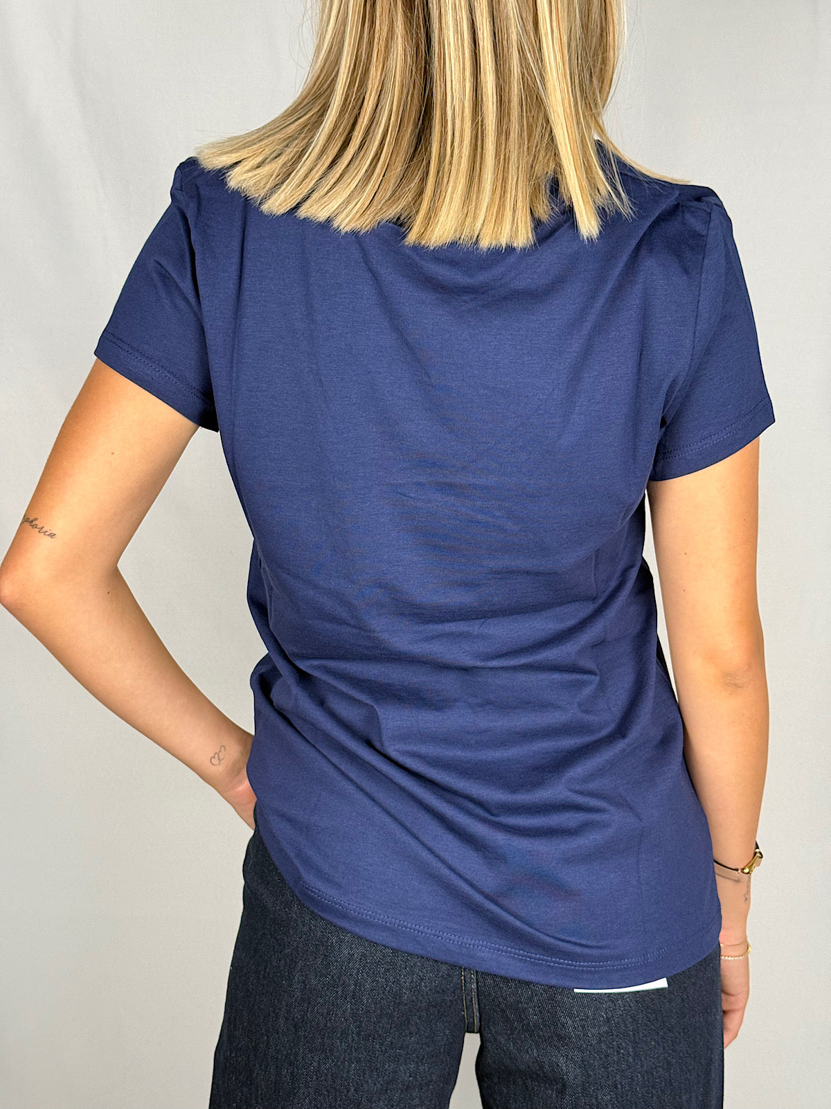 T-Shirt Basic Lumina Blu
