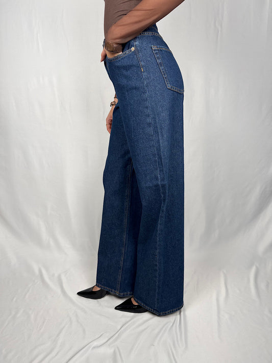 Jeans Tokyo Wide High Waist Dark Blue JJXX