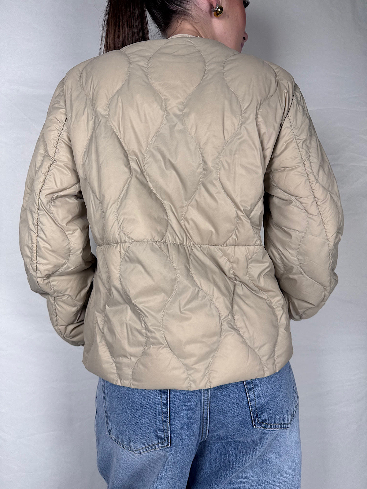Giacca Trapunta Cento Grammi Vicolo Beige