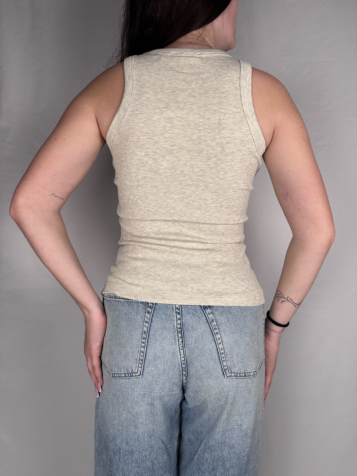 Canotta Vogatore JJXX A Costine Beige