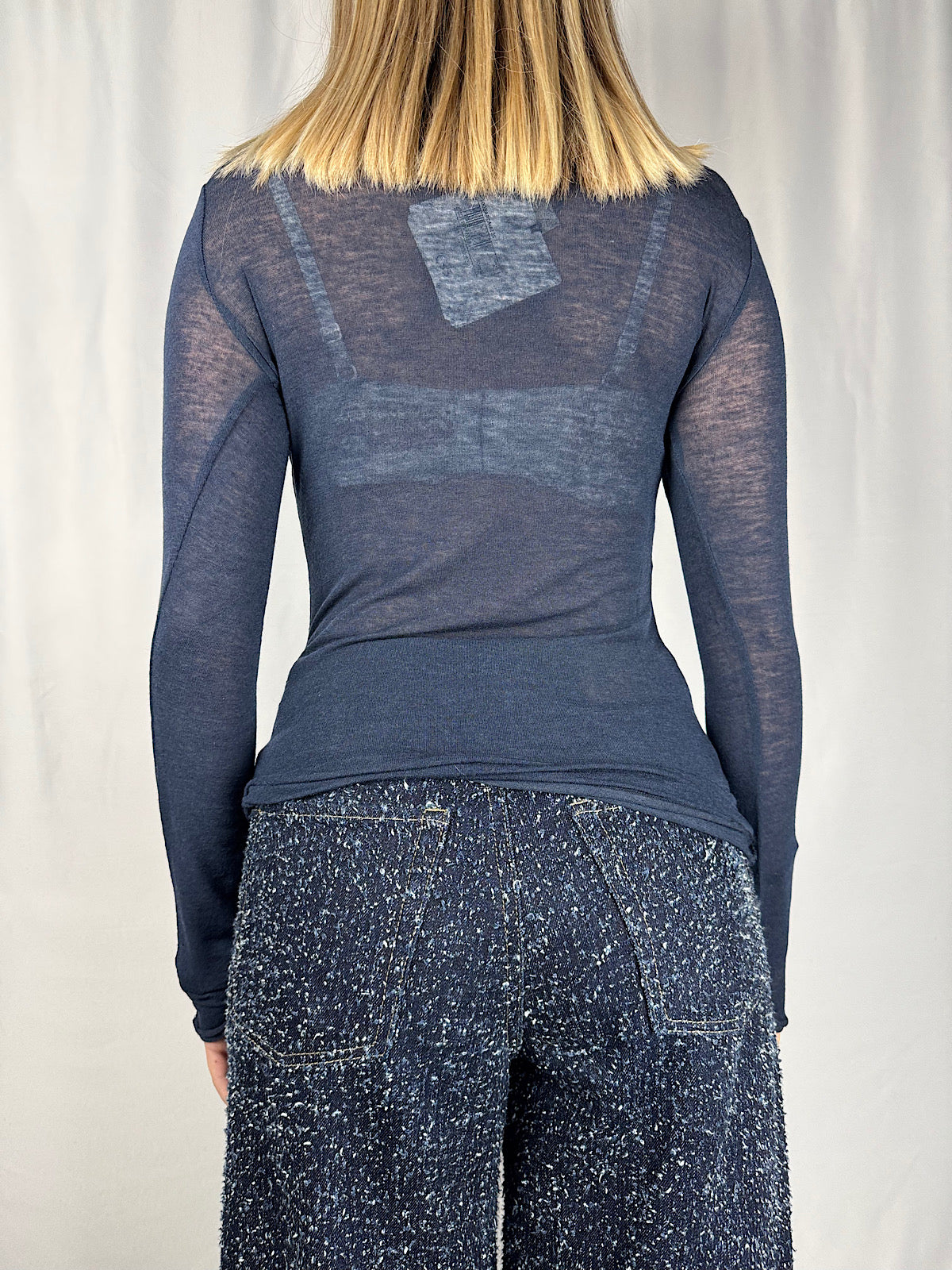 Maglia Chachemere Blu Navy Tensione-In