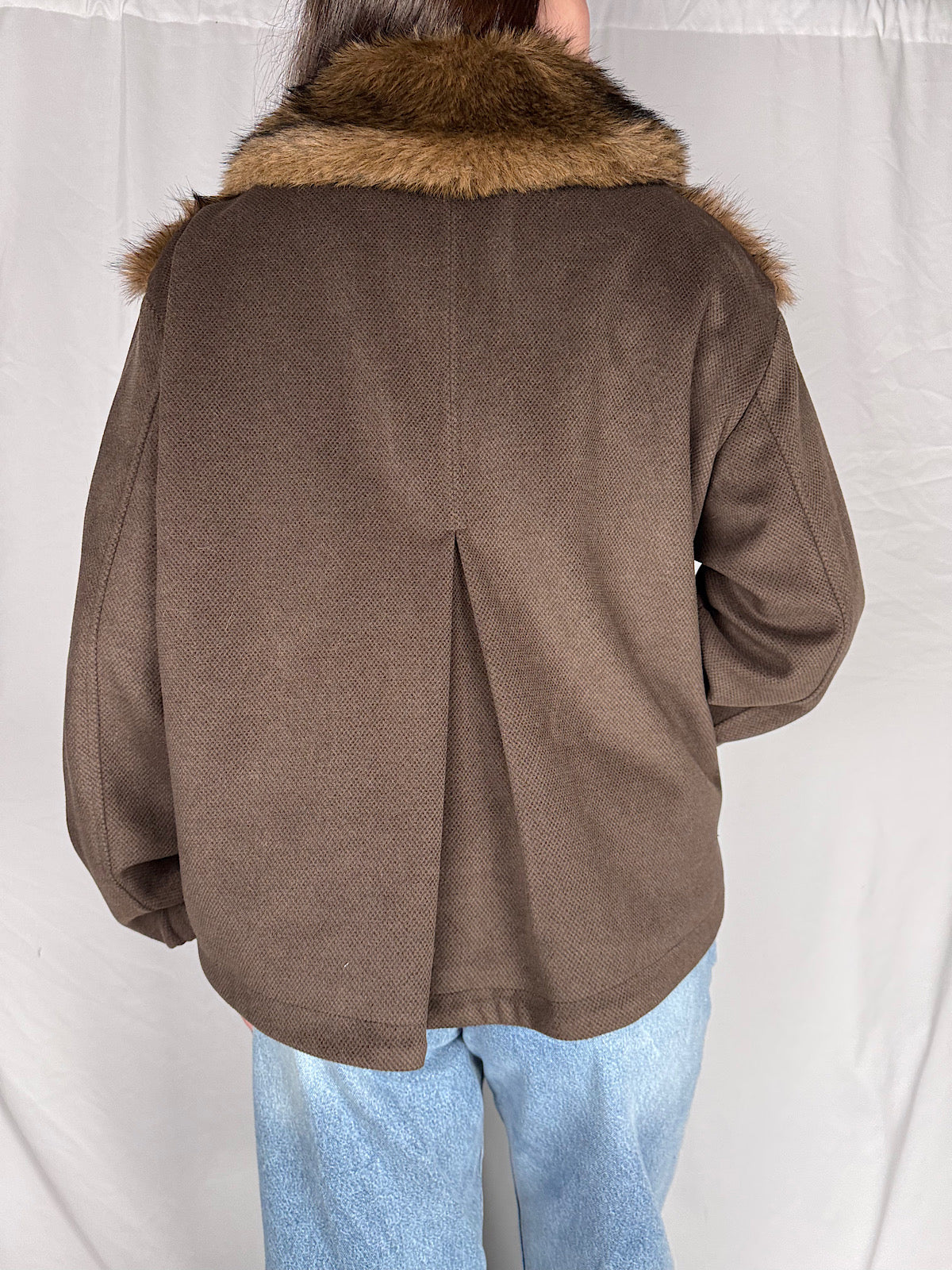 Bomber Eco Pelliccia Kaos Moro/Tabacco