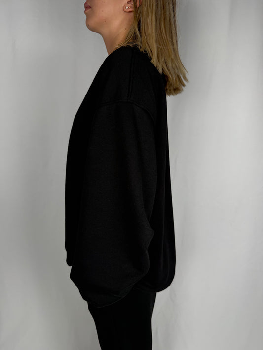 Felpa Girocollo Vicolo Nera