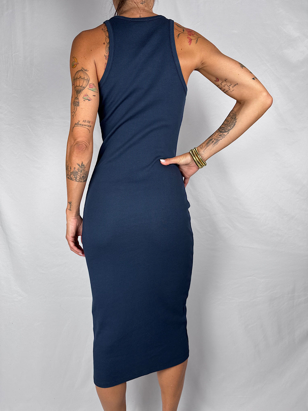 Abito Costine Cotone Vicolo Blu