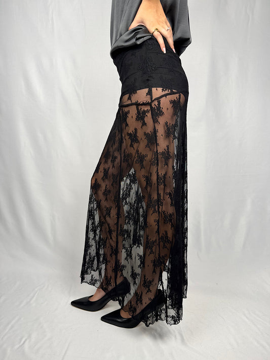Gonna in Pizzo con Culotte Vicolo Nera