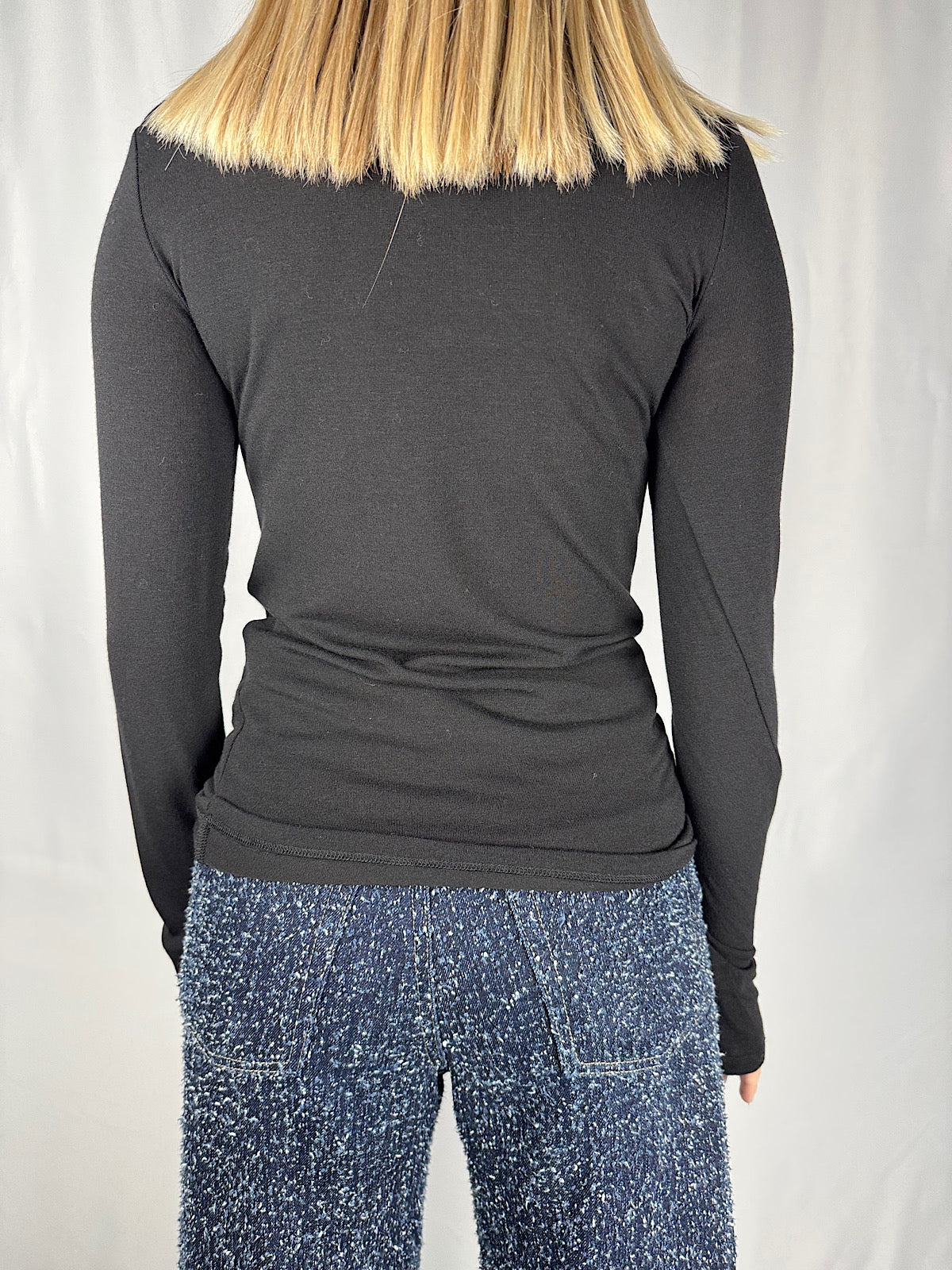 Maglia Manica Lunga Basic Vicolo Nera