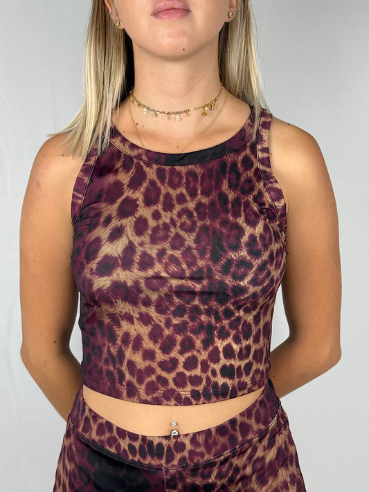 Top Maculato Vicolo Bordeaux