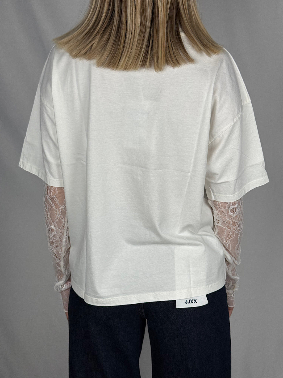 T-shirt con Maniche in Pizzo SusyMix Bianca