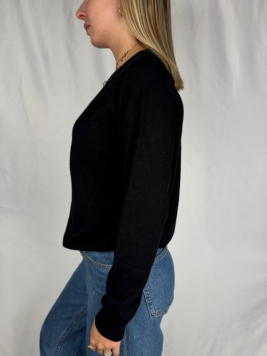 Maglia con Gioiello Nero MarkUp