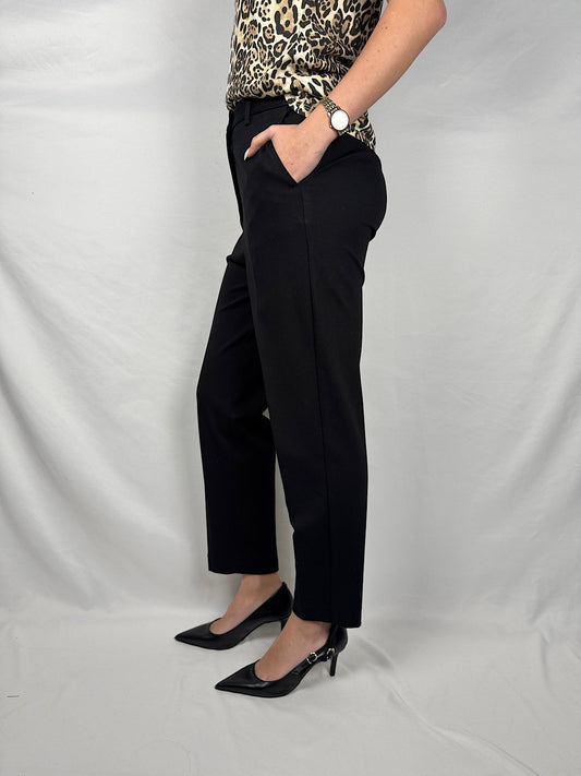 Pantalone Basic Punto Milano Nero Vicolo