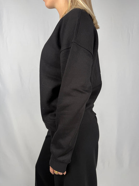 Felpa Girocollo Marku-Up Nera