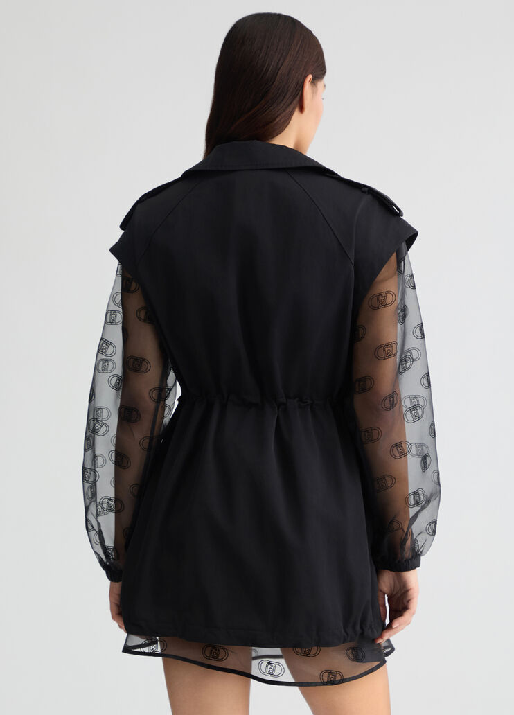 Gilet Smanicato Doppiopetto Nero