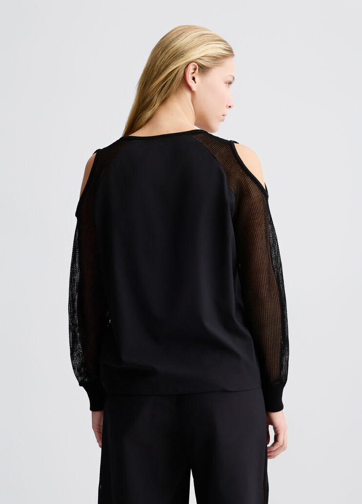 Maglia Nera Con Cut-Out
